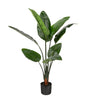 Artificial 45" Bird Of Paradise Indoor & Outdoor In Black Pot 
