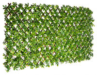 Treillis de PVC extensible 36 po x 72 po avec feuilles de schefflera