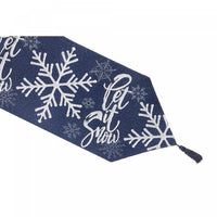 Chemin de table en tapisserie de 36 po « Let It Snow »