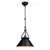 Luminaire suspendu de style applique murale Brydon noir à 1 ampoule