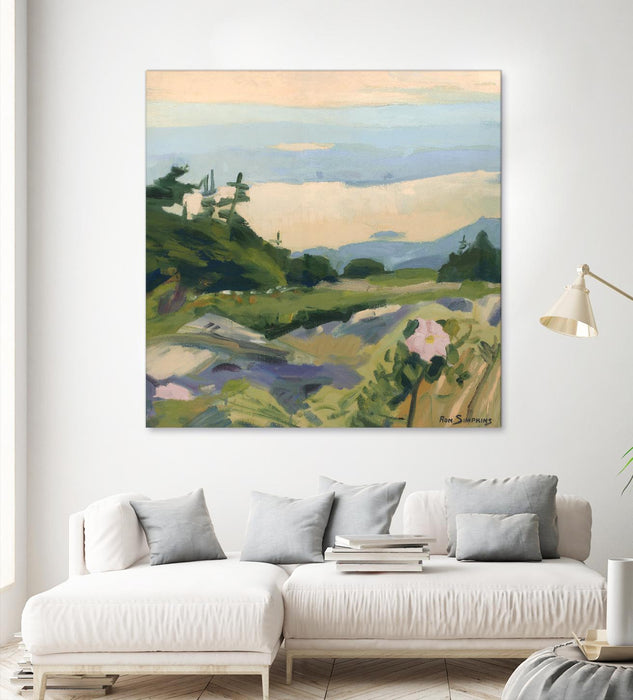 Œuvre d’art murale Giant Art « Top Of The World » 72 x 72