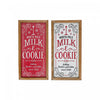 Panneau de fibres à densité moyenne « North Pole Milk & Cookie » - ensemble de 2 décorations murales