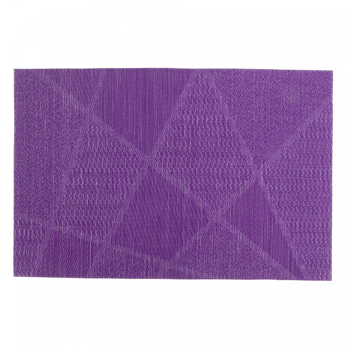 Napperon violet en vinyle à motif électrisant - ensemble de 12