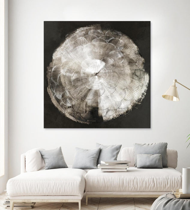 Œuvre d’art murale Giant Art « Touch Of Darkened Silver » 72 x 72