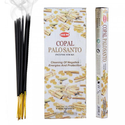 Hem Incense 20 Stick Copal Palo Santo - Set of 6 Incense Sticks|20 bâtons d’encens Hem à arôme « Copal Palo Santo » - ensemble de 6 paquets de bâtons d’encens