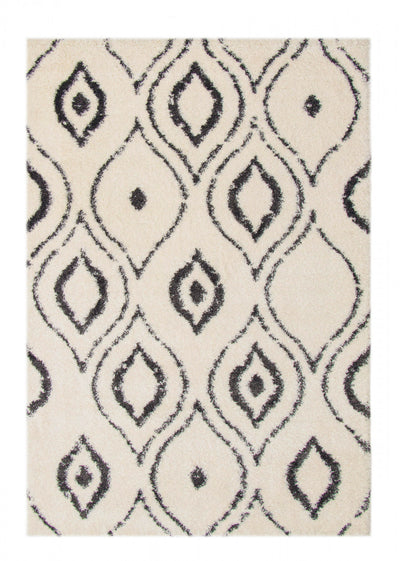 Gael Ivory Shag 7'10" x 10'0" Area Rug