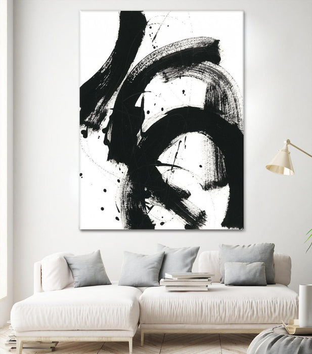 Œuvre d’art murale Giant Art « Onyx Gesture Ii » 72 x 54