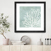 "Sea Crown Ii" Matted and Framed Black 30x30 Wall Art