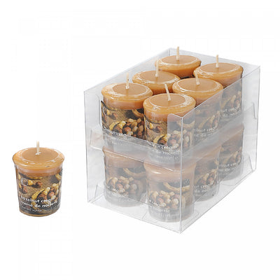 Mushroom Votive Hazelnut Cream Candle - Set of 12|Bougie Mushroom Votive arôme de crème de noisettes - ensemble de 12