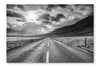  Picturesque Landscape Of A Mountain River 16 po x 24 po : Cadre d'art mural et panneau de tissu
