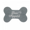 Tapis de plancher pour animaux « Bon appétit » en forme d’os en coton tressé