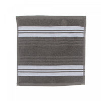 Débarbouillette gris froid 12 x 12 de luxe - ensemble de 6 serviettes