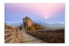  The Great Wall At Sunrise 28 po x 42 po : Cadre d'art mural et panneau de tissu