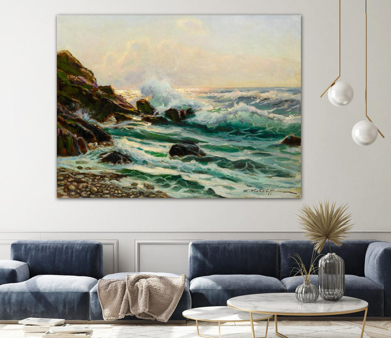Œuvre d’art murale Giant Art « Main Seascape I » 72 x 54