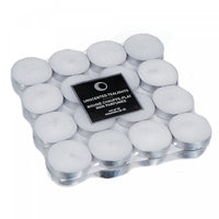 Paquet de 32 bougies chauffe-plats blanches non parfumées - ensemble de 2 paquets de bougies