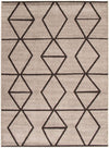 Carpette Anandi gris-brune - 5 pi 3 pox 7 pi 3 po