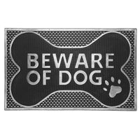 Tapis de plancher « Beware of Dog » en caoutchouc