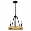 Lustre Perris noir à 3 ampoules