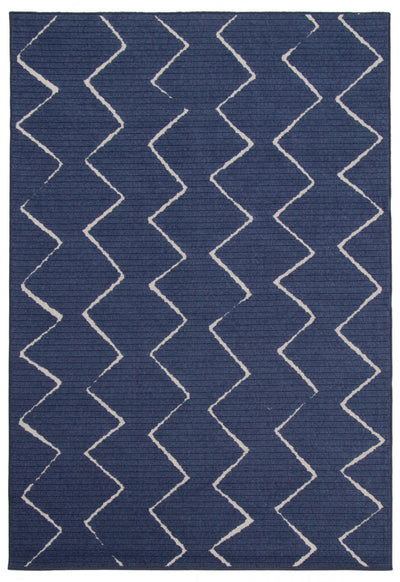 Kimi Blue 6'7" x 9'6" Area Rug