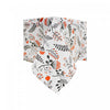 Nappe ronde de 60 po en coton ornée de fleurs de kaki