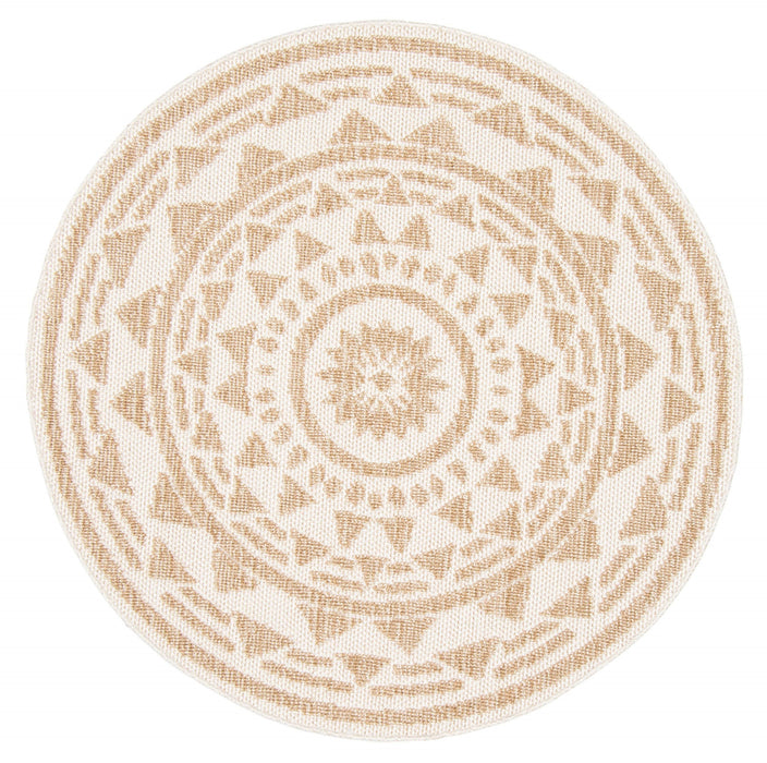 Carpette Simcha taupe - 8 pi 0 po x 8 pi 0 po