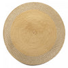 Napperon rond en vinyle avec bordure dorée - ensemble de 12