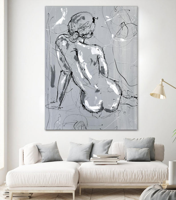 Œuvre d’art murale Giant Art « Nude Figure 4 » 72 x 54