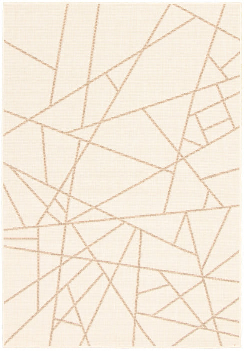 Carpette Sadie Abstract champagne taupe - 7 pi 10 pox 10 pi 2 po