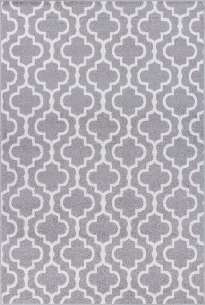 Lav Lat Grey 4x6 Area Rug