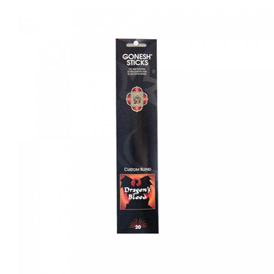 Gonesh Stick 20 Sticks Dragons Blood - Set of 8 Incense Sticks|20 bâtons Dragon’s Blood de Gonesh - ensemble de 8 paquets de bâtons d’encens
