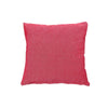 Coussin rouge en chambray avec fermeture à glissière - ensemble de 2 coussins