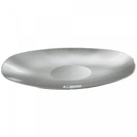 Plateau de service ovale avec poignée argentée