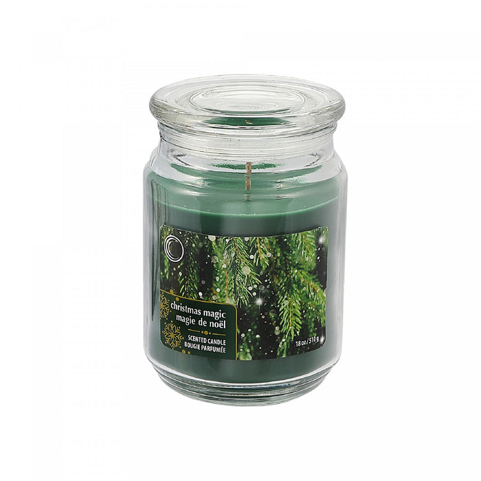 Bougie parfumée dans un pot de 18 oz à arôme de magie de Noël - ensemble de 2 bougies