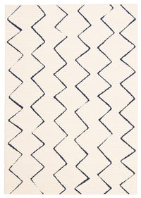 Carpette Kimi bleueivoire 5 pi 3 po x 7 pi 7 po