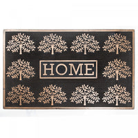 Tapis de plancher « Home » orné d’arbres, en caoutchouc