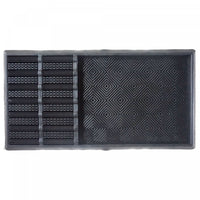 Tapis de plancher pour essuyer et ranger les bottes, en caoutchouc noir