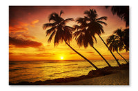  Barbados  3 28 po x 42 po : Cadre d'art mural et panneau de tissu