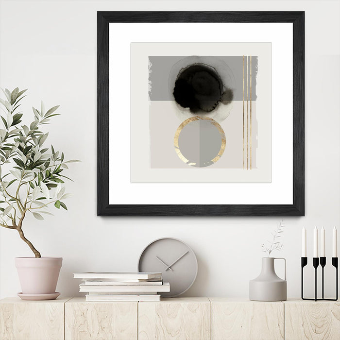 Œuvre d’art murale encadrée noire et mate « Dream Life Inspired Ii » 36 x 36