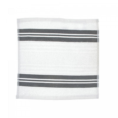 Deluxe Wash Cloth 12 x 12 White - Set of 6 Towels|Débarbouillette blanche 12 x 12 de luxe - ensemble de 6 serviettes