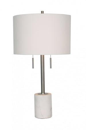 28'' Table Lamp - White Marble Lighting|Lampe de table de 28 po - marbre blanc|D50B0FWI