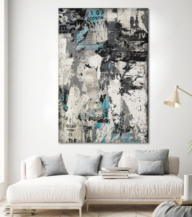 Œuvre d’art murale Giant Art « Wall Street Transactions.tif » 84 x 54