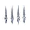Paquet de 4 glaçons de 5 po en acrylique en forme de diamant - ensemble de 2 ornements de Noël