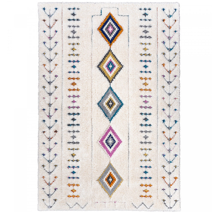 Carpette Lola à motifs de diamants 5 x 8