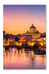  Rome, Italy With St Peter Basilica Of The Vatican 2 16 po x 24 po : Cadre d'art mural et panneau de tissu