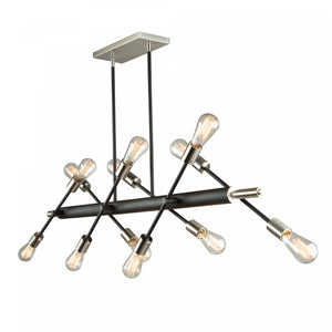 Luminaire suspendu Truro à 12 ampoules