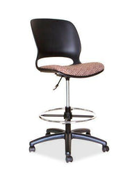 Tabouret bar pivotant reglable TygerClaw avec dossier et roulettes