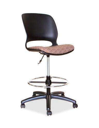 Tabouret bar pivotant reglable TygerClaw avec dossier et roulettes