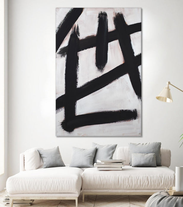 Œuvre d’art murale Giant Art « Ink Strokes » 72 x 48
