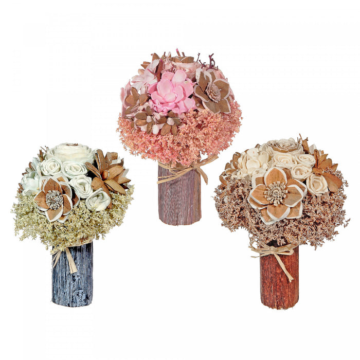 Bouquet pratique Shola de 78 cm avec fleurs artificielles