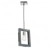 Luminaire suspendu Gatehouse pin foncé et nickel brossé à 1 ampoule